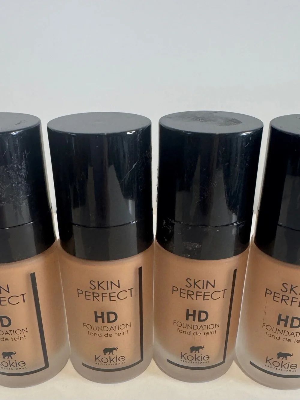 Kokie Cosmetics HD FOUNDATION 45 c HF733 4 Bottles